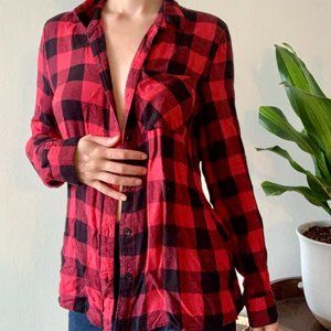 Buffalo Plaid Red Button Down